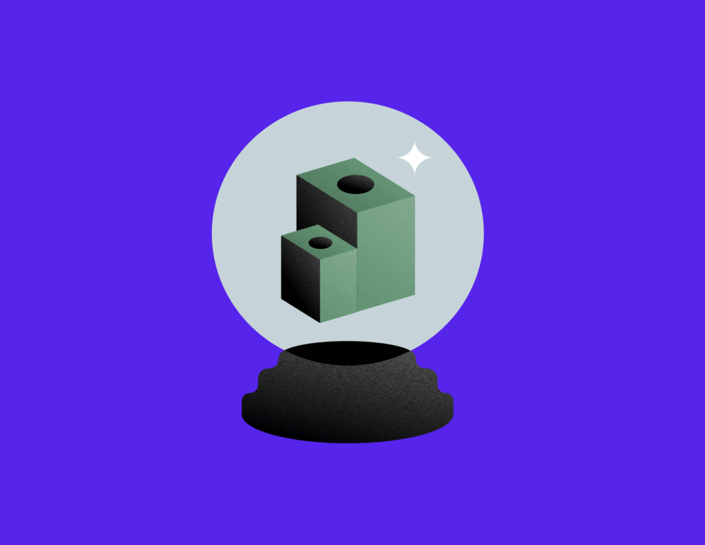 crystal ball with money